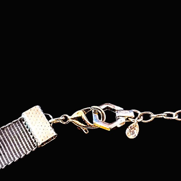 Stainless Steel Multi Chain, Ring & Bead 16-19" Necklace ~ Varied Silver Tones! - Picture 3 of 14